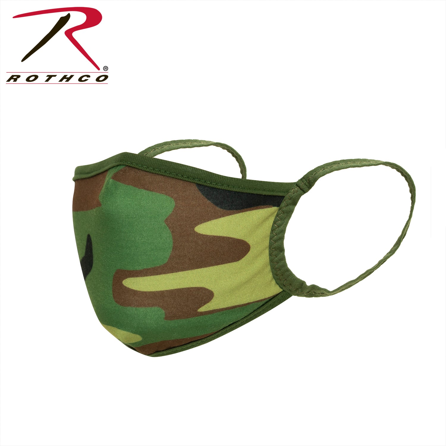 Rothco Kids Reusable 3-Layer Face Mask Woodland Camo - Comfortable Child’s Face Covering