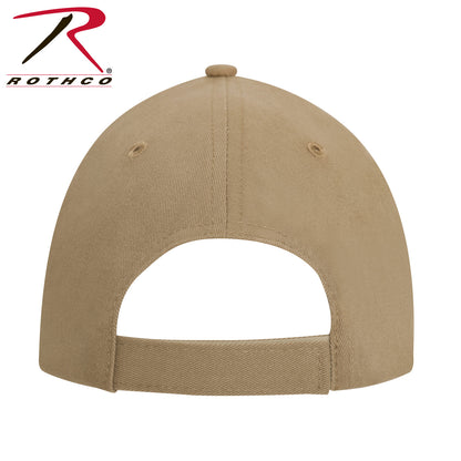 Rothco Hook & Loop U.S. Flag Low Profile Cap in Coyote Brown with Embroidered Patch