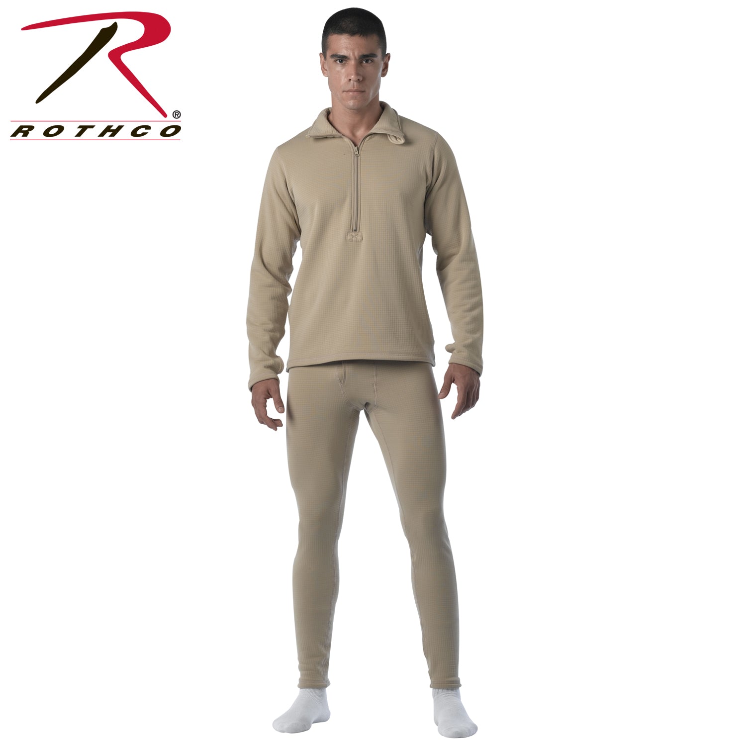 Rothco ECWCS Gen III Level II Mid-Weight Underwear Bottoms in Desert Sand, Size XS