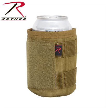 Rothco Tactical Insulated Beverage Holder in Coyote Brown – Keeps 12-Oz Cans Cold, MOLLE Compatible