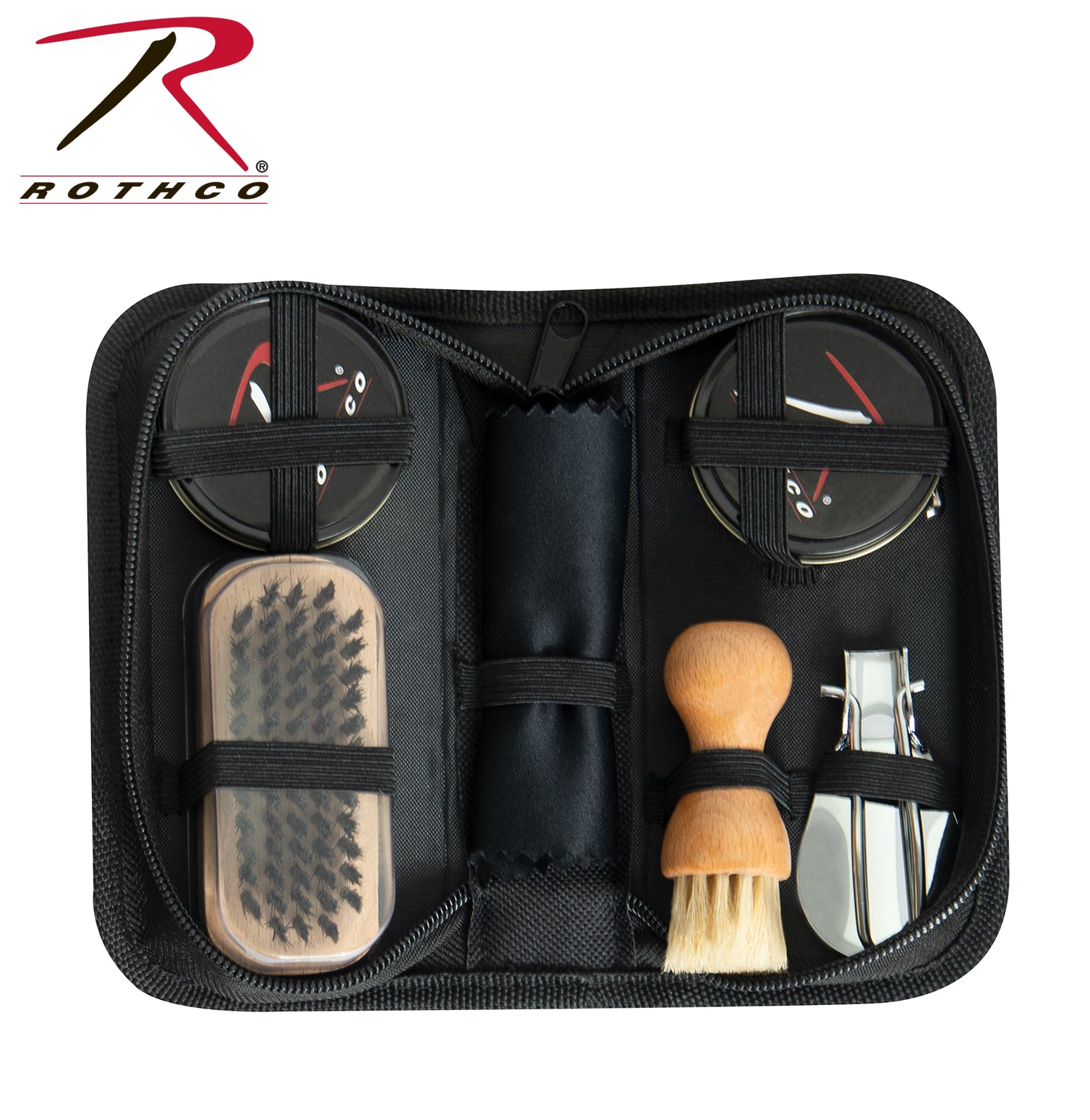 Rothco Compact Shoe Care Kit Part Number 1269 - Complete Leather Shoe Maintenance Set