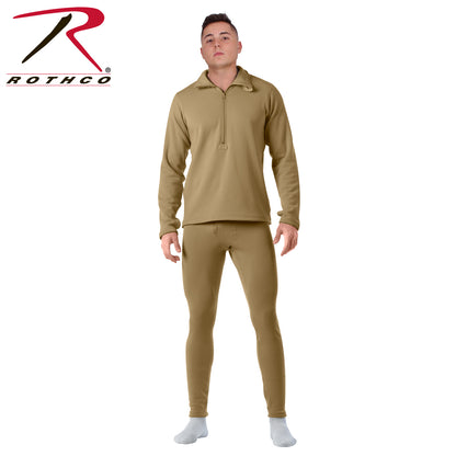 Rothco ECWCS Gen III Mid-Weight Underwear Bottoms (Level II) – Coyote Brown, Size XS