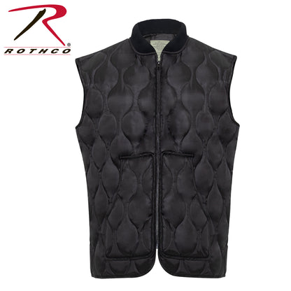 Rothco Quilted Woobie Vest Black Size 2XL – Insulated Military-Inspired Outerwear