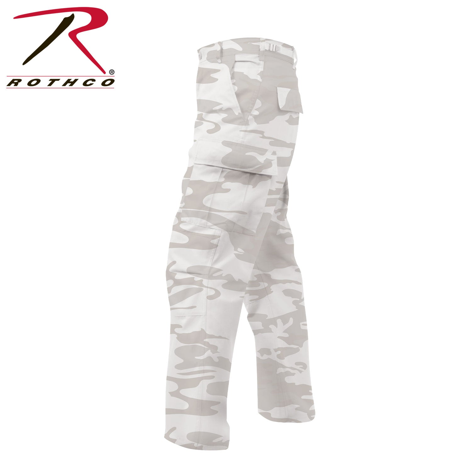 Rothco Color Camo Tactical BDU Pants White Camo Size Small