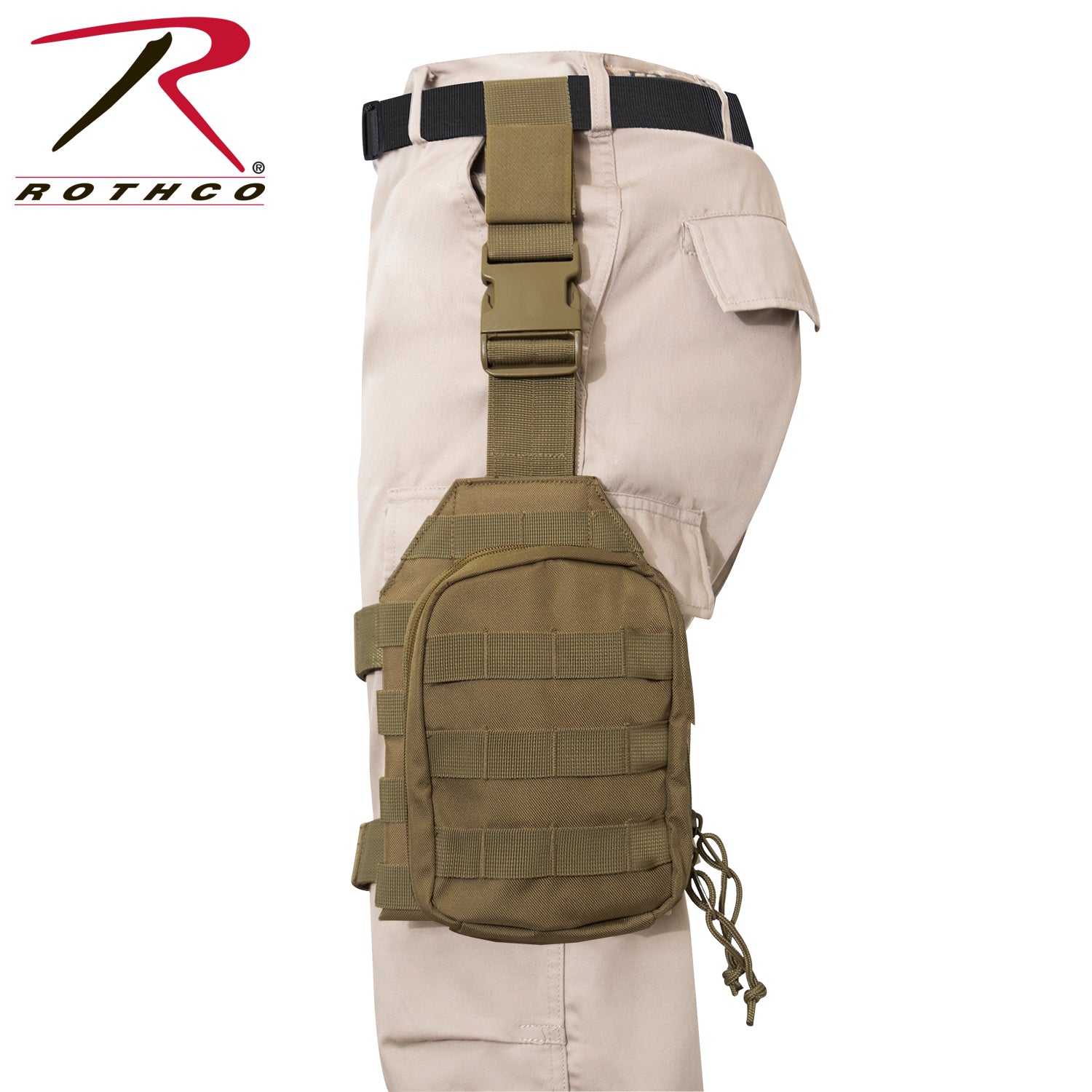 Rothco MOLLE Drop Leg Panel Coyote Brown Part 2165 for Tactical Gear and Accessories