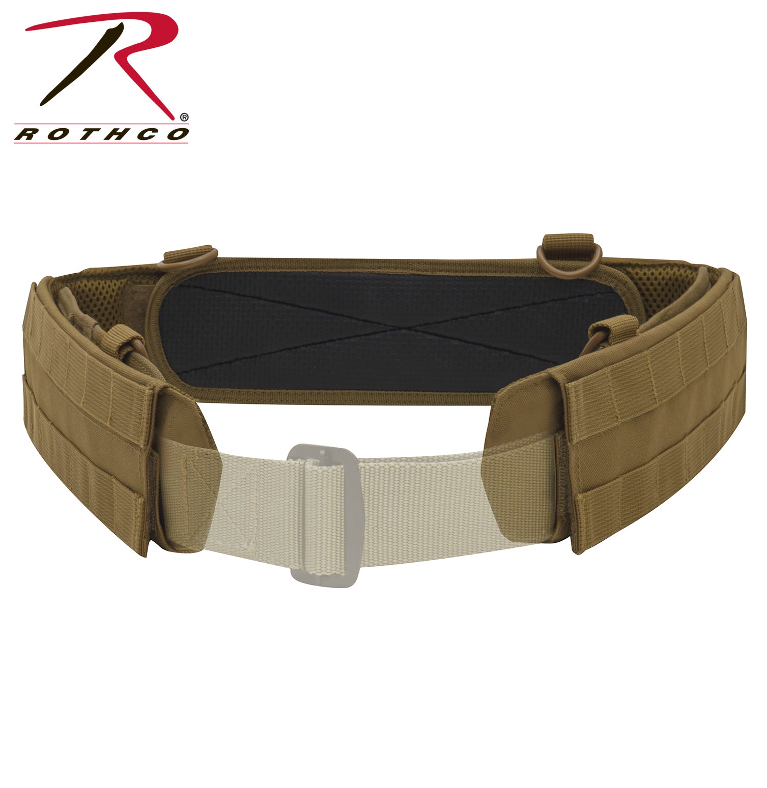 Rothco MOLLE Lightweight Low-Profile Belt in Coyote Brown – Size Medium