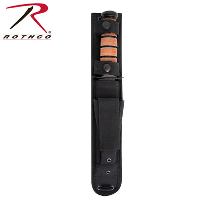 Rothco MOLLE Knife Sheath Black – Durable Tactical Fixed Blade Sheath with MOLLE Attachments