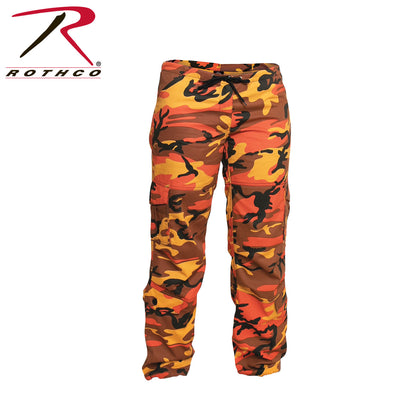 Rothco Women's Paratrooper Camo Fatigue Pants in Savage Orange Camo Size XXS