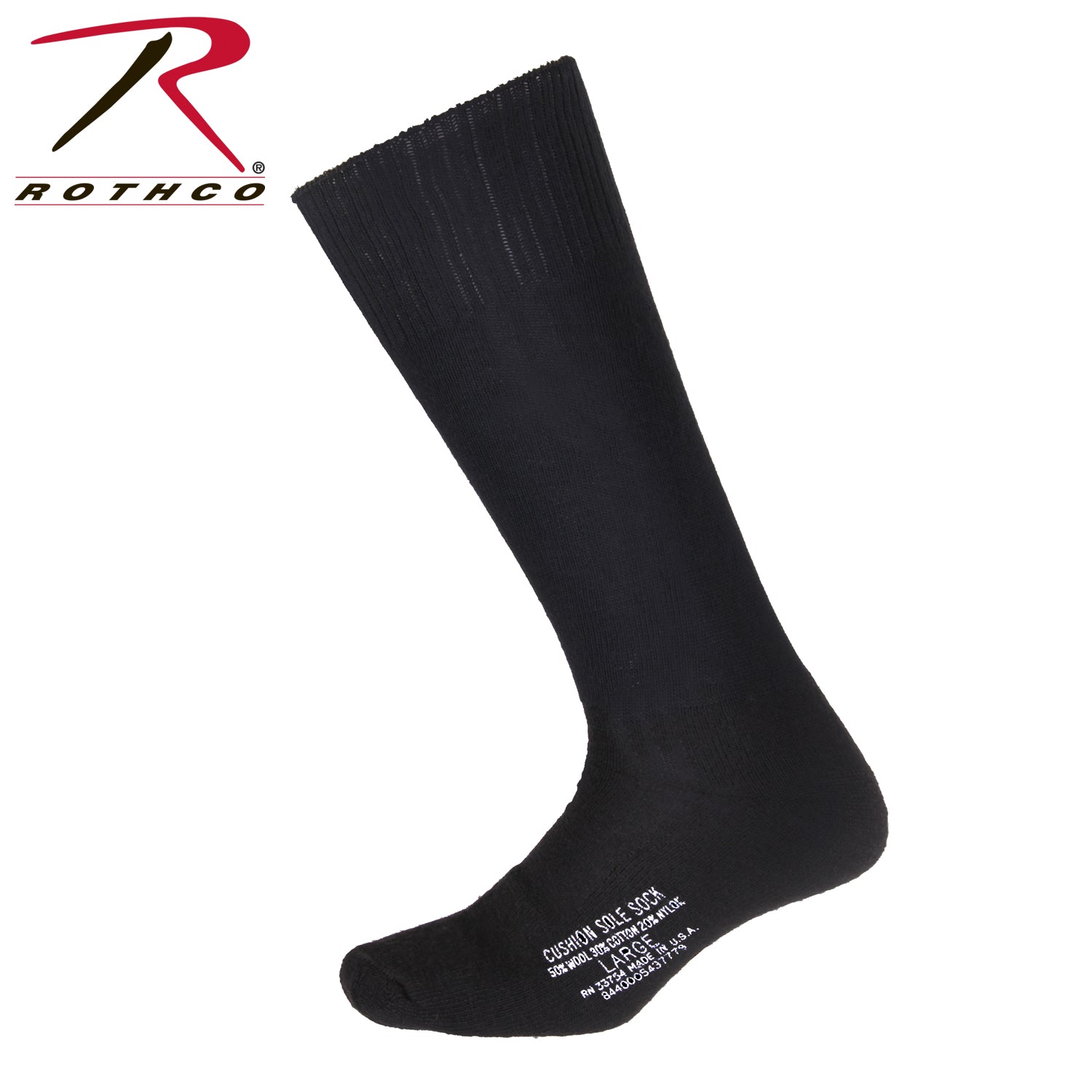 Government Issue Irregular Cushion Sole Socks Size Small – Wool, Cotton, and Nylon Blend for Comfort and Warmth