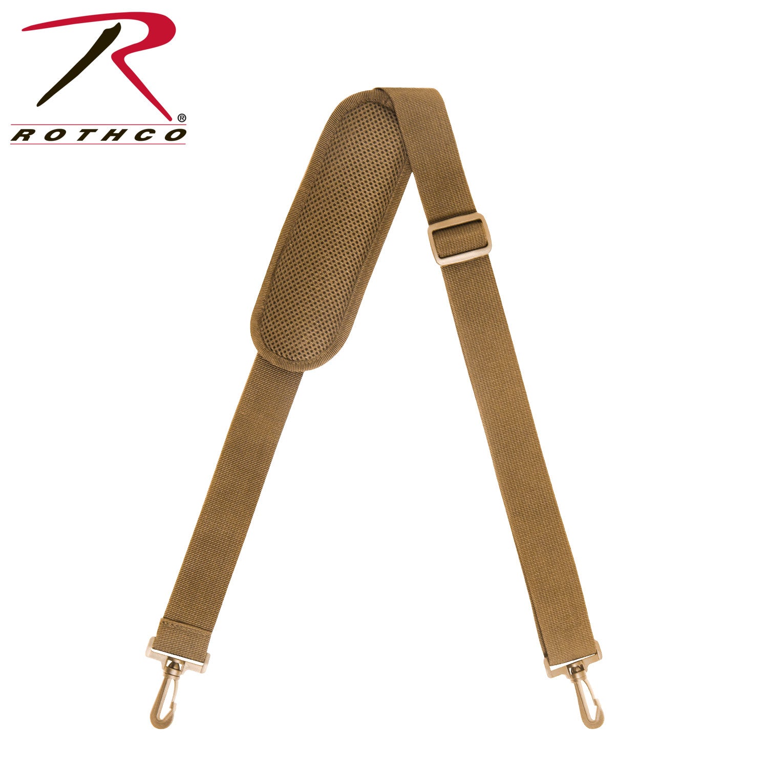 Rothco All-Purpose Shoulder Strap with Removable Pad in Coyote Brown - Part 1675-COYOTE
