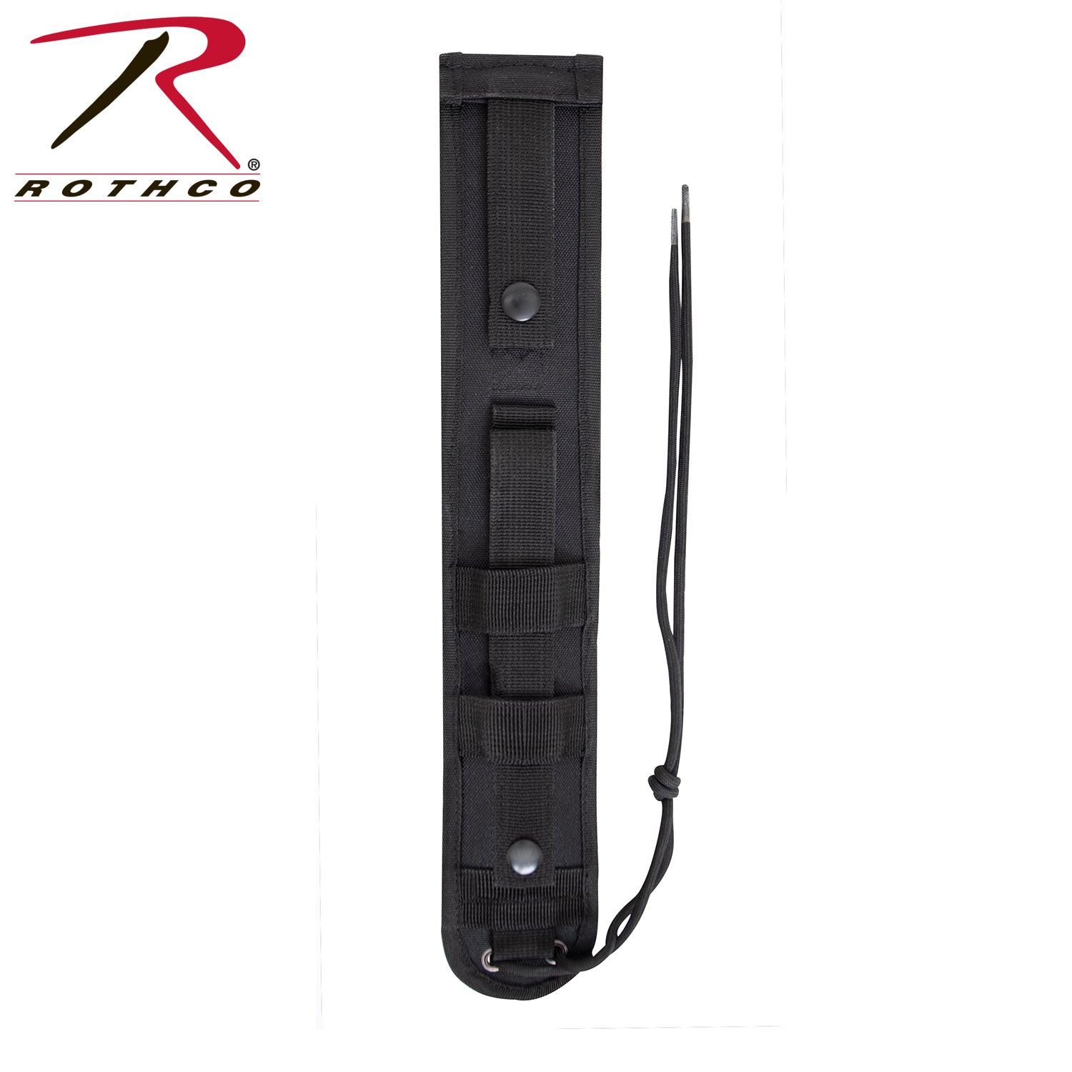 Rothco MOLLE Knife Sheath Black – Durable Tactical Fixed Blade Sheath with MOLLE Attachments
