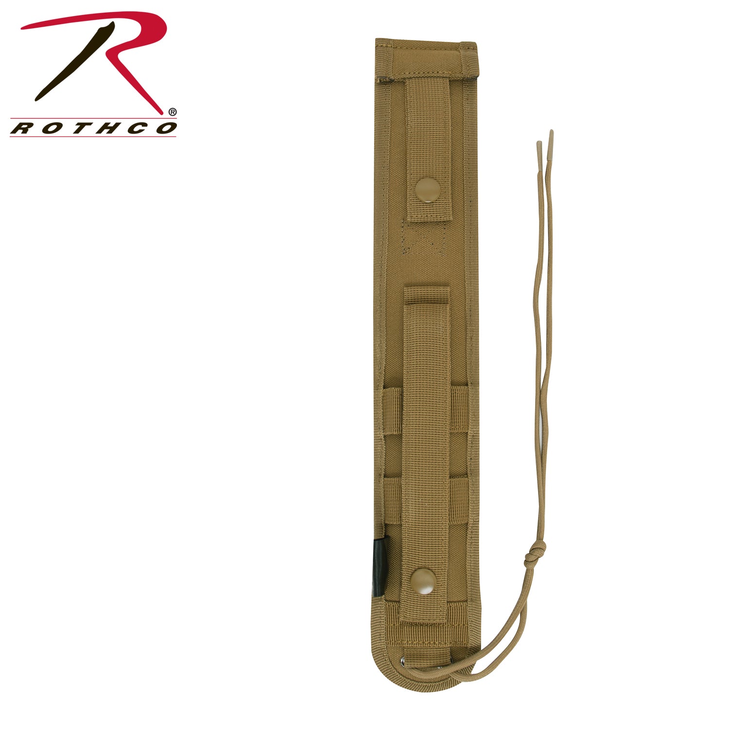 Rothco MOLLE Knife Sheath Coyote Brown Part 40064 – Durable Tactical Blade Holder