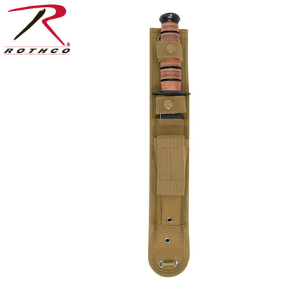 Rothco MOLLE Knife Sheath Coyote Brown Part 40064 – Durable Tactical Blade Holder