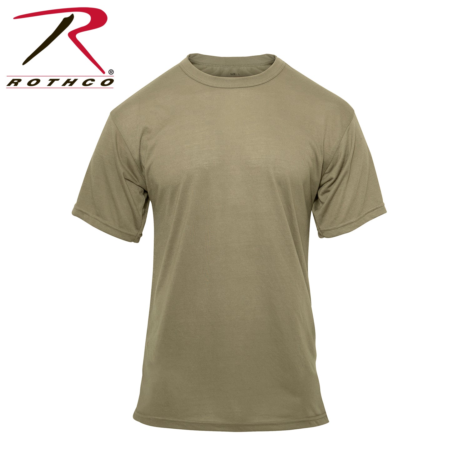 Rothco Moisture Wicking T-Shirt AR 670-1 Coyote Brown Size Small