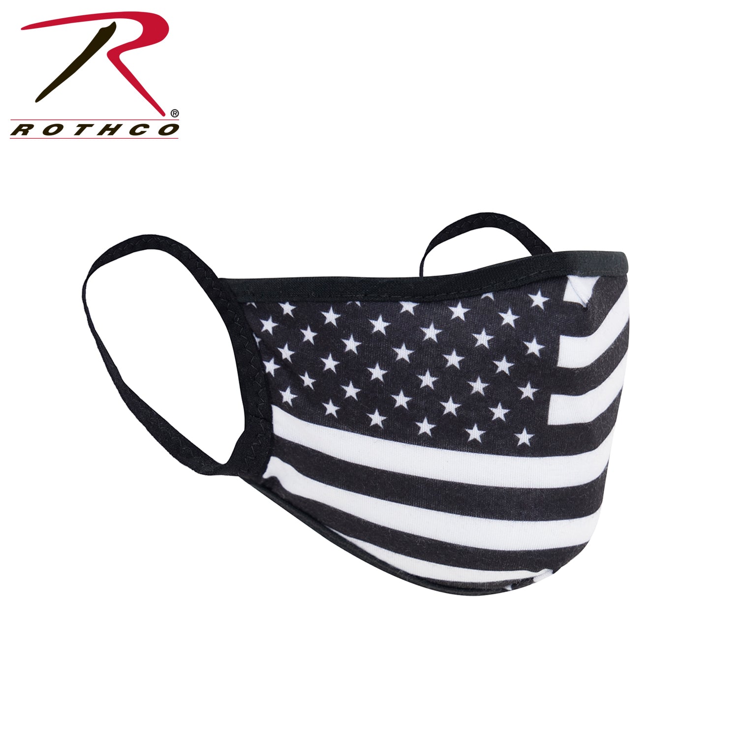 Rothco US Flag Reusable 3-Layer Face Mask White Size Small/Medium