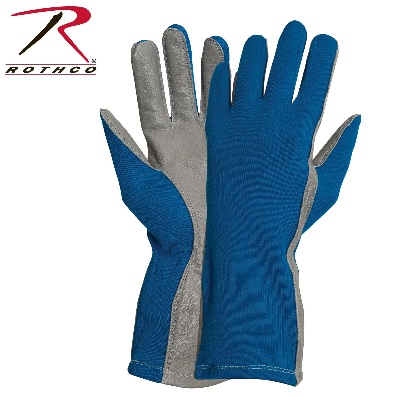 G.I. Nomex Flight Gloves Royal Blue Size 8 by U.S. Military Standards