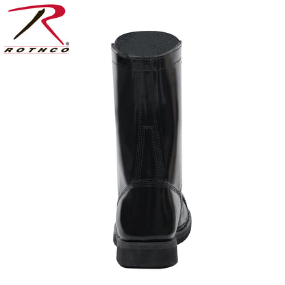 Rothco 10 Inch Leather Jump Boots for Men - Impact-Absorbing Military Footwear