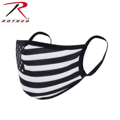 Rothco US Flag Reusable 3-Layer Face Mask White Size Small/Medium