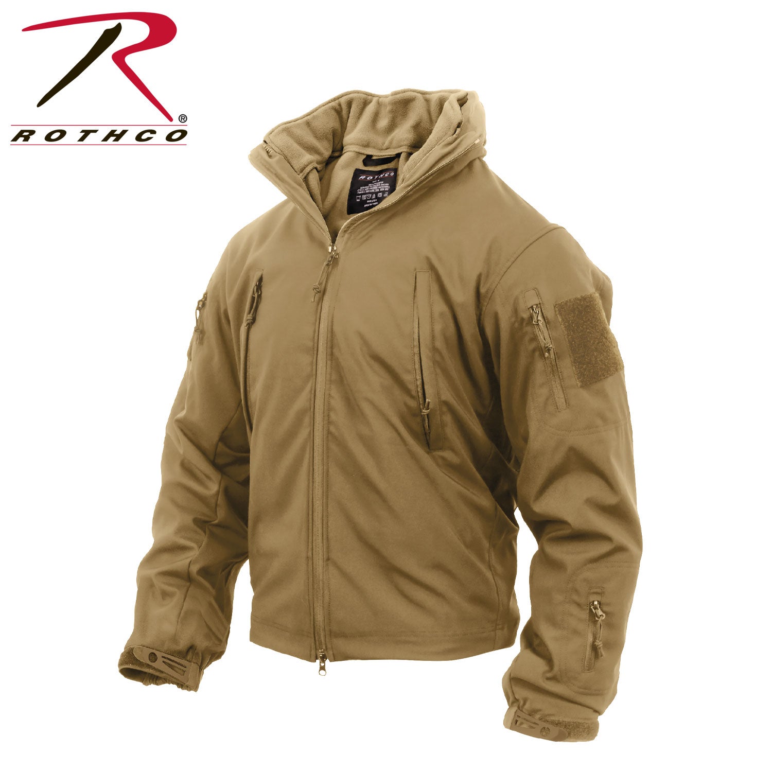 Rothco 3-in-1 Spec Ops Soft Shell Jacket in Coyote Brown, Size 2XL