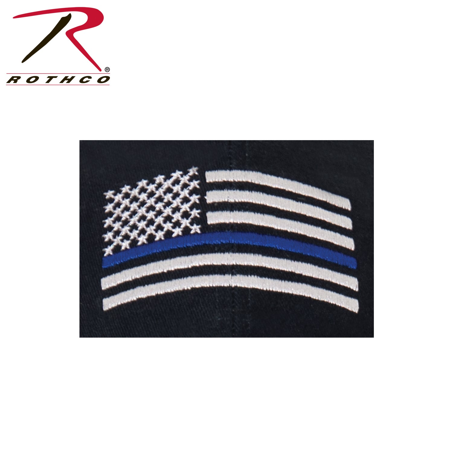 Rothco Thin Blue Line Flag Low Profile Cap in Navy Blue