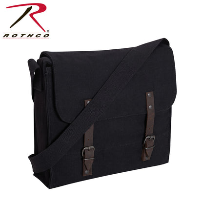 Rothco Canvas Medic Bag Black – Durable 22oz Heavyweight Canvas with Adjustable Shoulder Strap