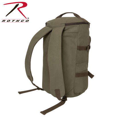 Rothco Convertible Canvas Duffle Backpack 19 Inches Olive Drab Part #2515