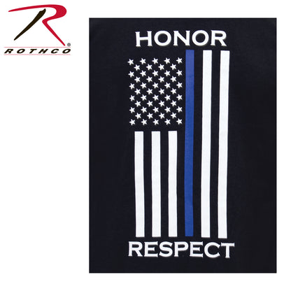 Rothco Thin Blue Line Honor and Respect Long Sleeve T-Shirt Size Small