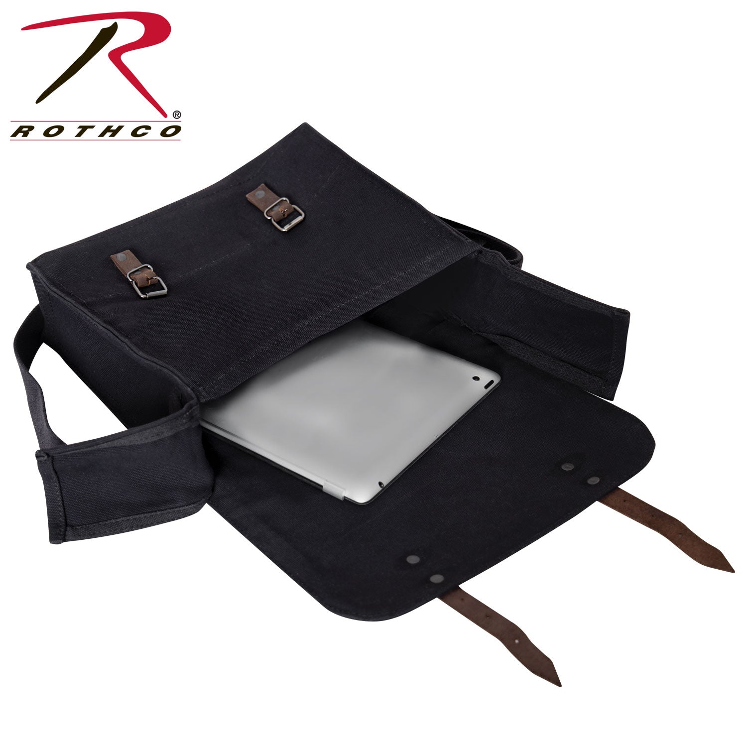 Rothco Canvas Medic Bag Black – Durable 22oz Heavyweight Canvas with Adjustable Shoulder Strap