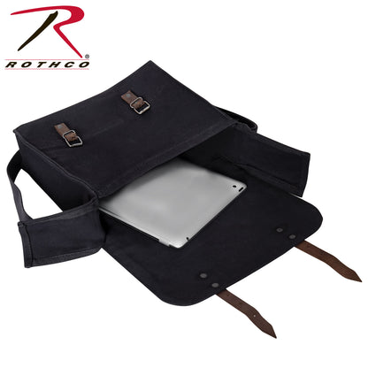 Rothco Canvas Medic Bag Black – Durable 22oz Heavyweight Canvas with Adjustable Shoulder Strap
