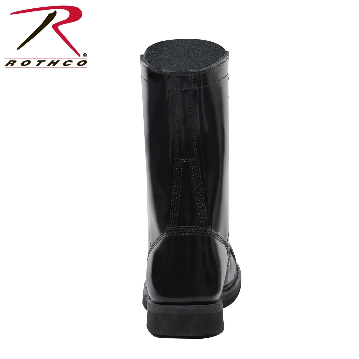 Rothco 10 Inch Black Leather Jump Boots for Military & Outdoor Use, Shoe Size 8