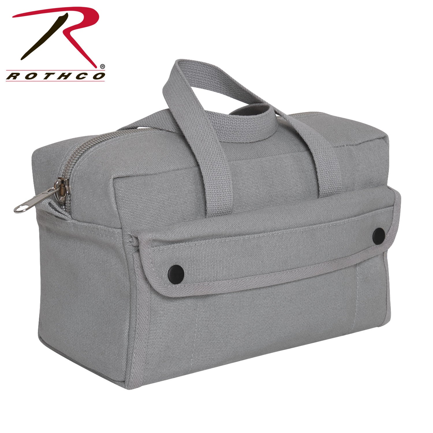 Rothco G.I. Style Mechanic's Tool Bag in Grey – Heavy-Duty Canvas with Multiple Pockets