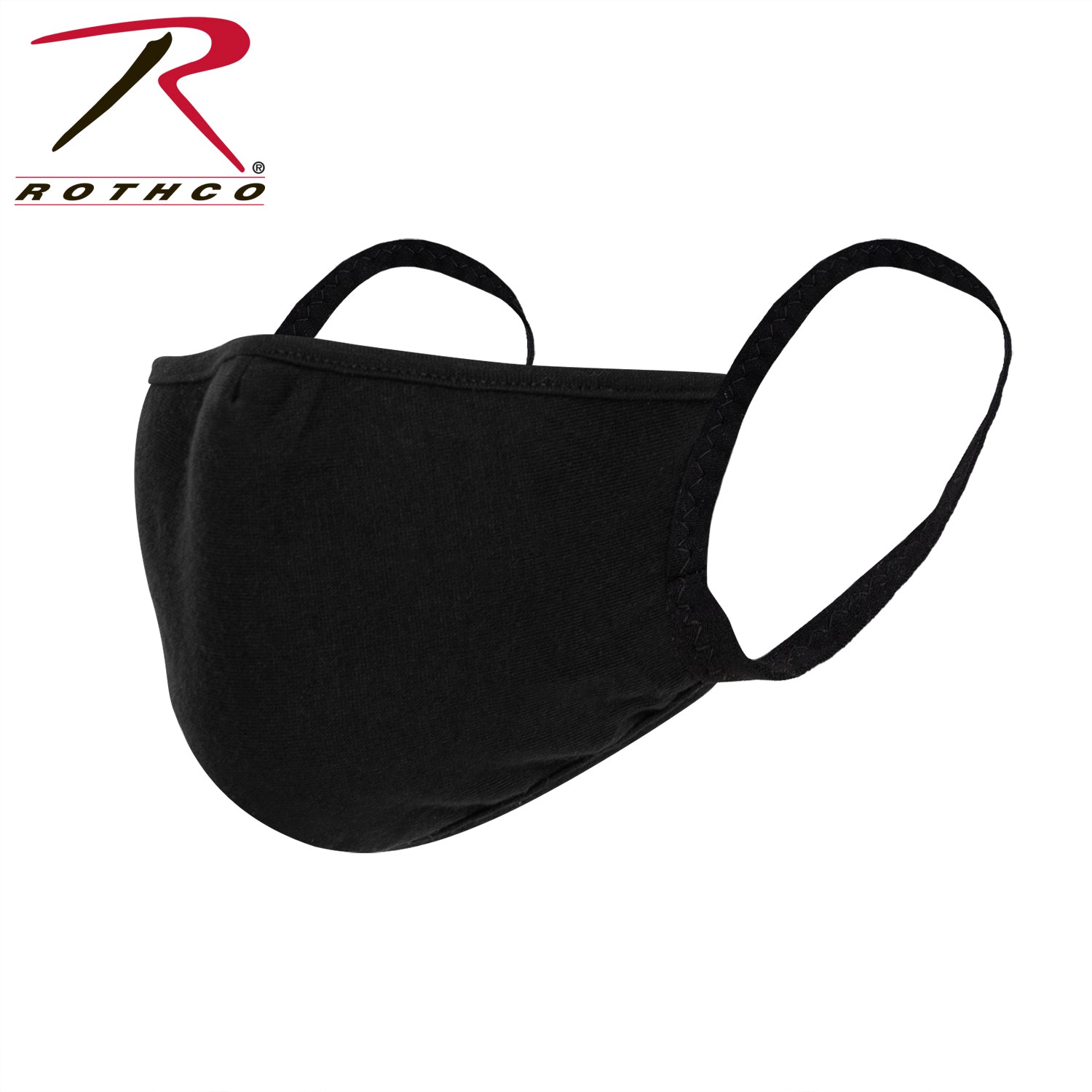 Rothco Reusable 3-Layer Face Mask Black Size L / XL