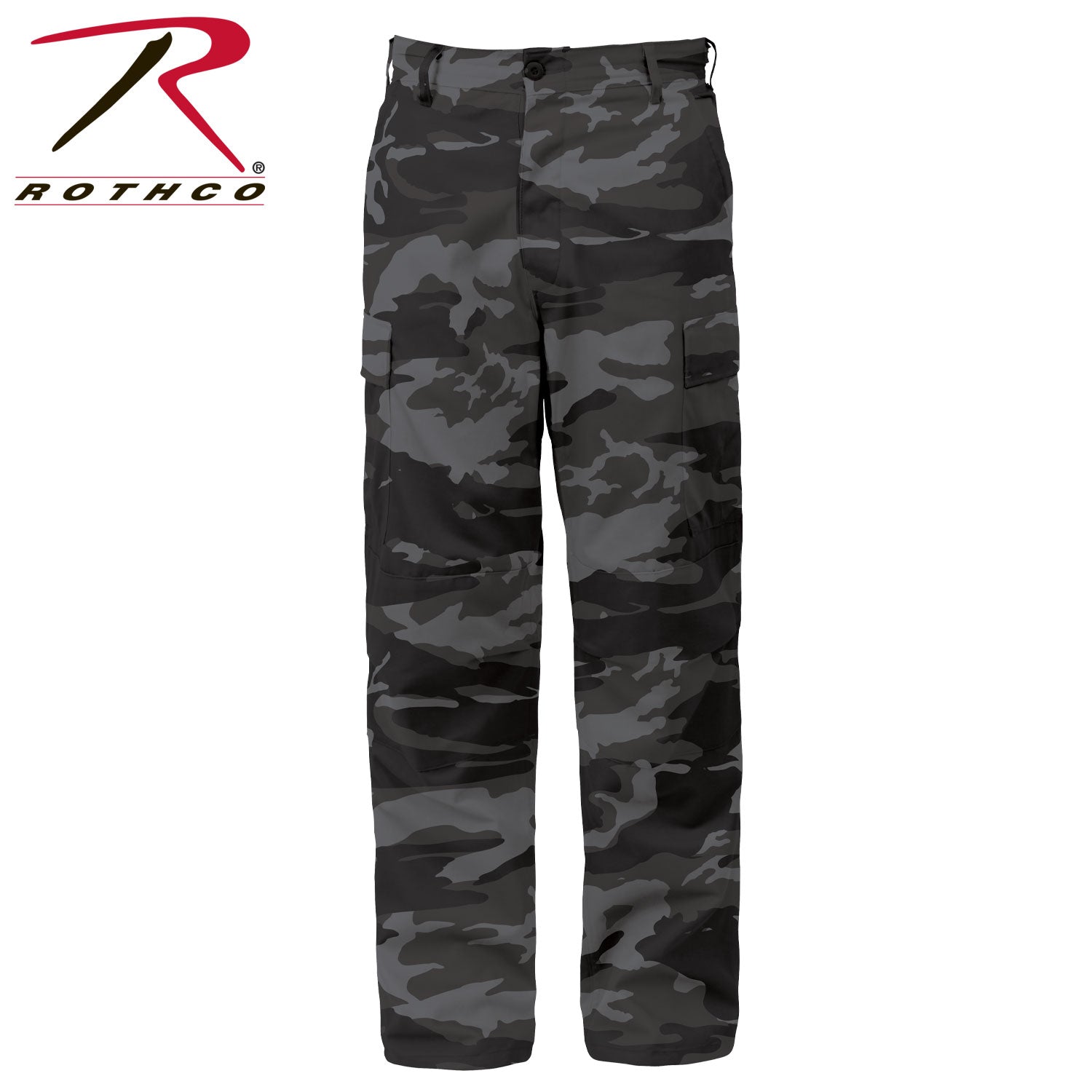 Rothco Color Camo Tactical BDU Pants in Black Camo, Size XS