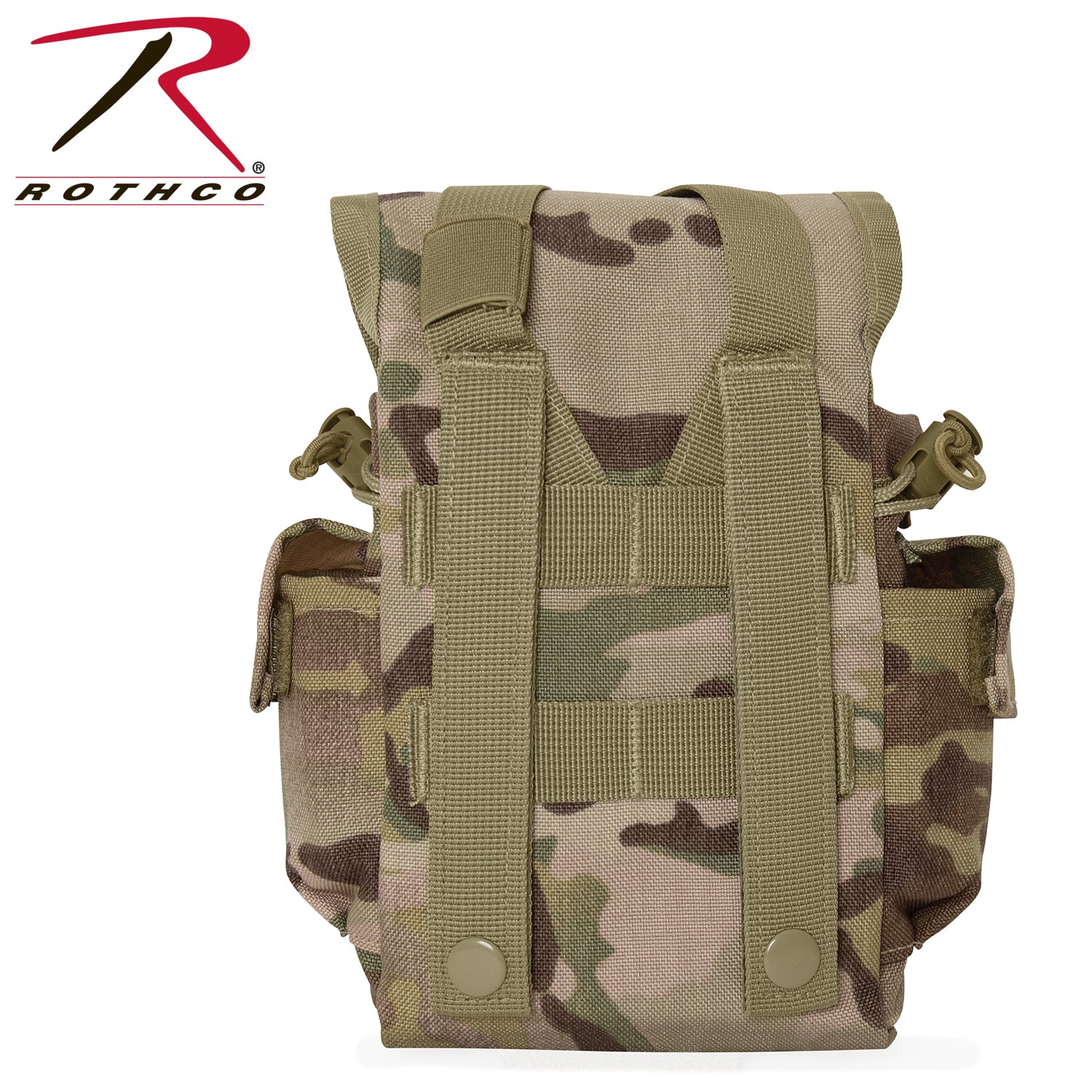 Rothco MOLLE II Canteen & Utility Pouch MultiCam - Durable Hydration and Accessory Storage