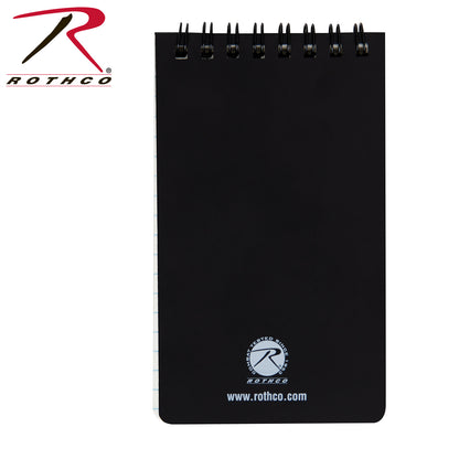 Rothco All-Weather Waterproof Notebook 3 x 5 inches, Black
