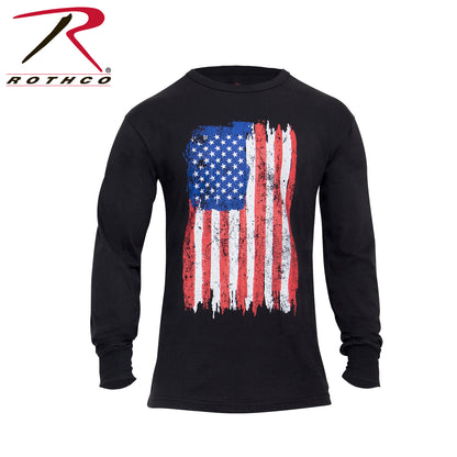 Rothco US Flag Long Sleeve T-Shirt - Red, White & Blue, Size Small