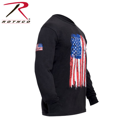 Rothco US Flag Long Sleeve T-Shirt - Red, White & Blue, Size Small
