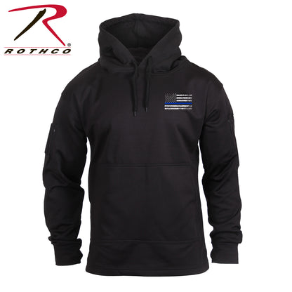 Rothco Concealed Carry Thin Blue Line Hoodie Black Size XS