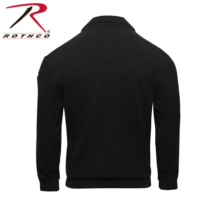 Rothco Firefighter and EMS Quarter Zip Job Shirt Black Size Large