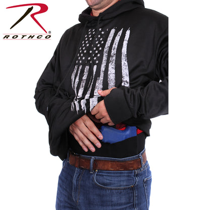 Rothco Concealed Carry U.S. Flag Hoodie Black Size 4XL