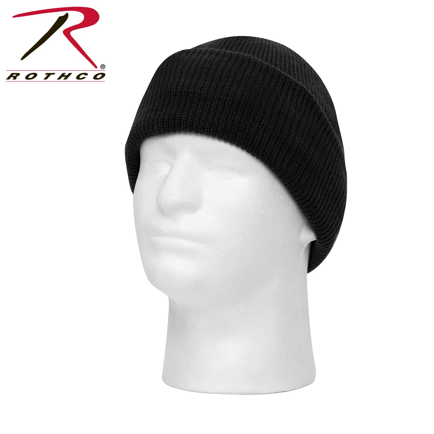 Rothco Wind and Waterproof Insulated Acrylic Watch Cap Black - Cold Weather Headgear