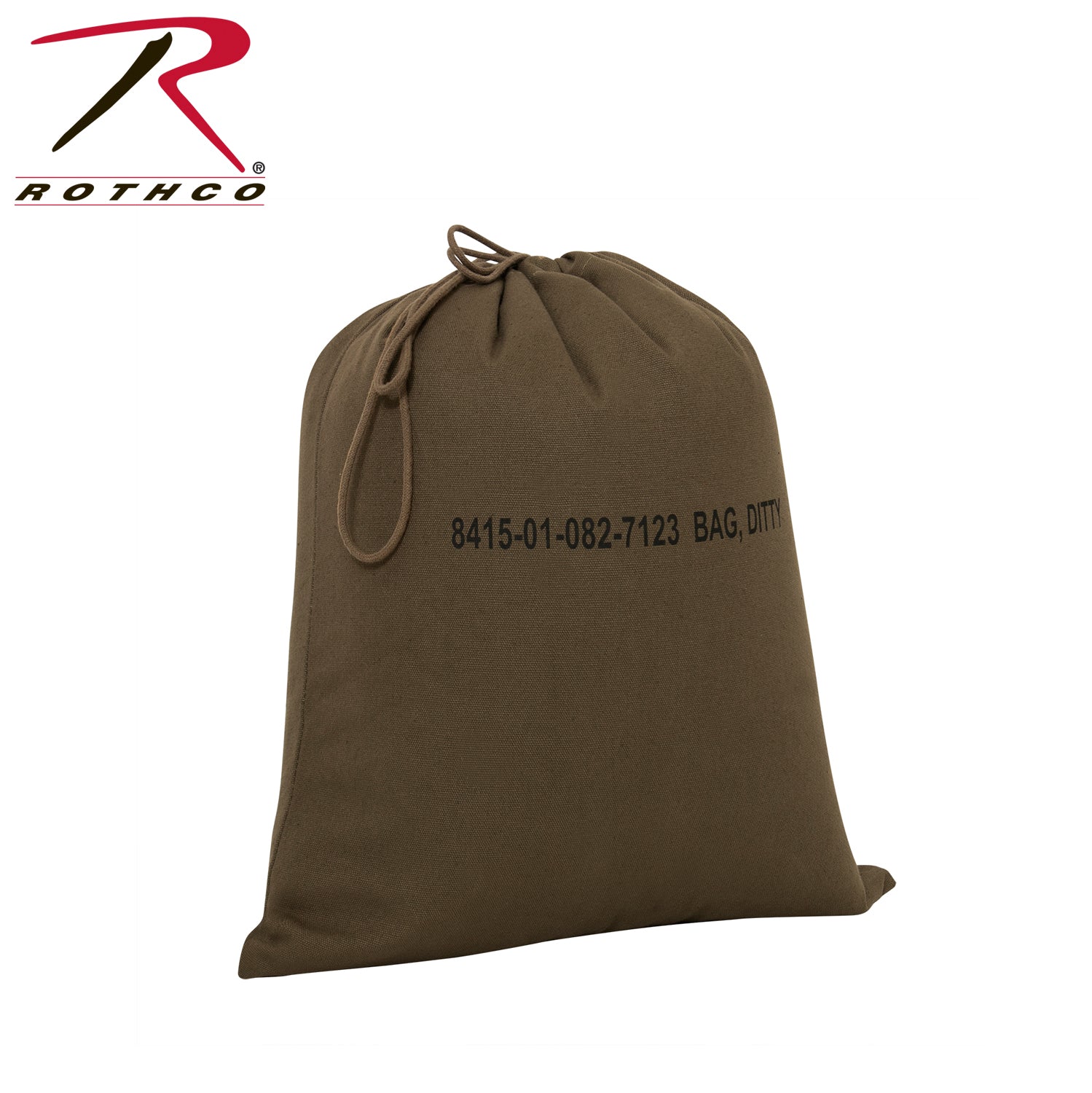 Rothco Military Canvas Ditty Bag - 16 x 19 Inches Olive Drab, Part Number 2573