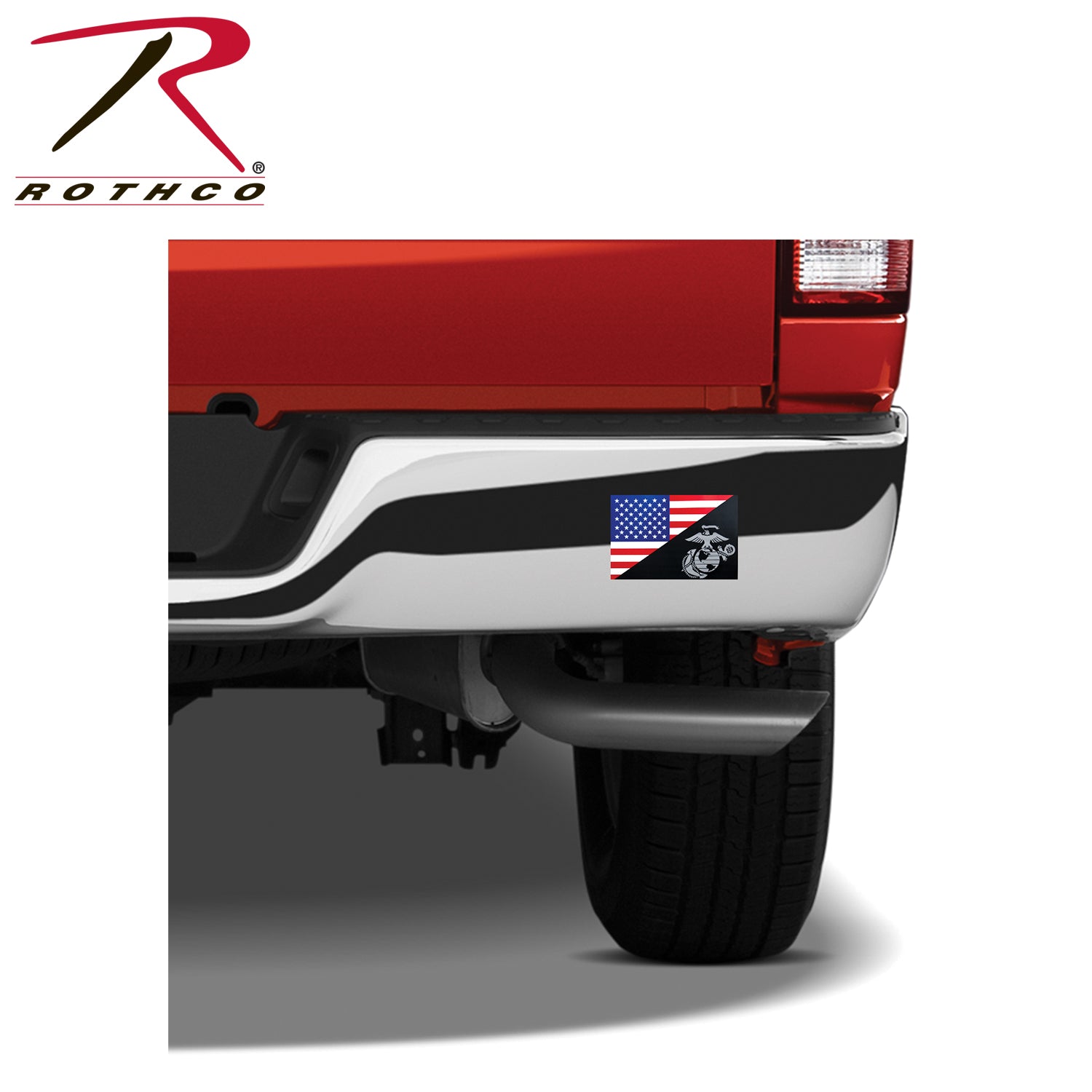 Rothco USMC Eagle, Globe and Anchor Flag Decal - 3 x 4.25 Inches