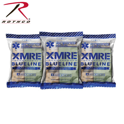 XMRE Blue Line Meals 12 Pack - High-Calorie Shelf Stable Food for Emergency Preparedness