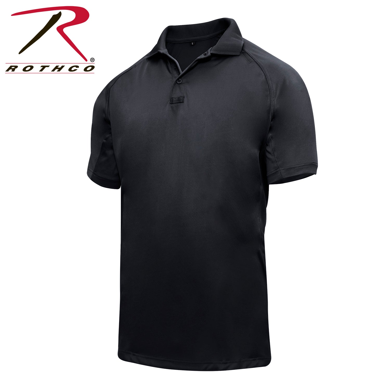 Rothco On Duty Performance Polo Black Size Medium for First Responders and Public Safety
