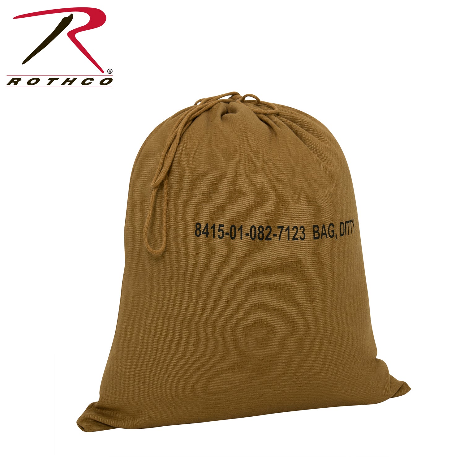 Rothco Military Ditty Bag - 16 x 19 Inches Coyote Brown with Durable Canvas Construction