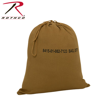 Rothco Military Ditty Bag - 16 x 19 Inches Coyote Brown with Durable Canvas Construction
