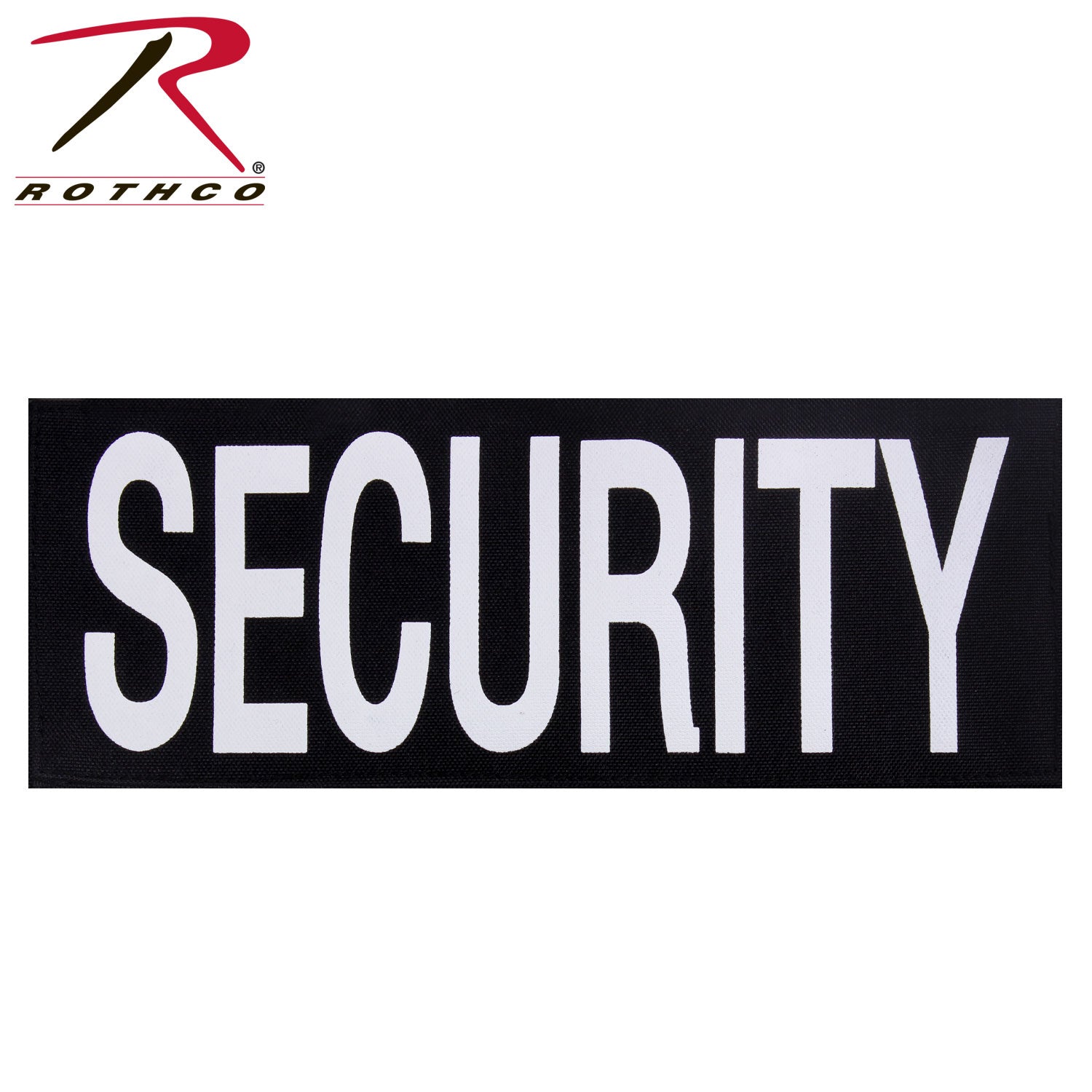Rothco Security Patch with Hook Back Size Large – Durable Identification for Security Personnel