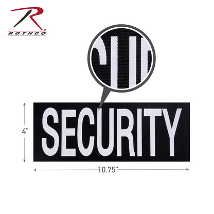 Rothco Security Patch with Hook Back Size Large – Durable Identification for Security Personnel