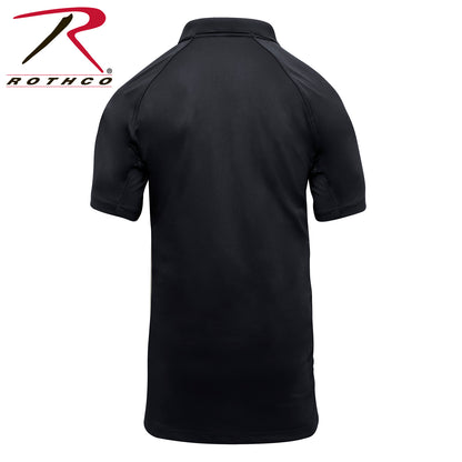 Rothco On Duty Performance Polo Black Size Medium for First Responders and Public Safety